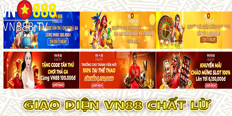 Giao diện chất lừ của nhà cái