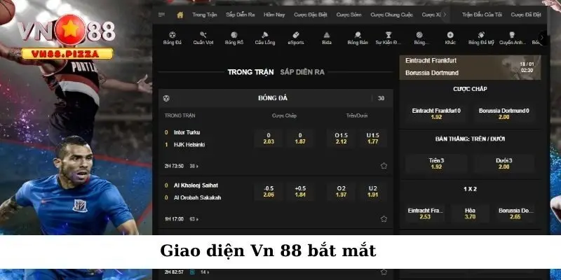 Giao diện Vn 888 bắt mắt