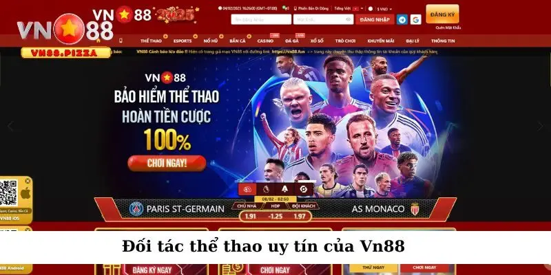 Vn 888 hợp tác với những nhà cung cấp uy tín