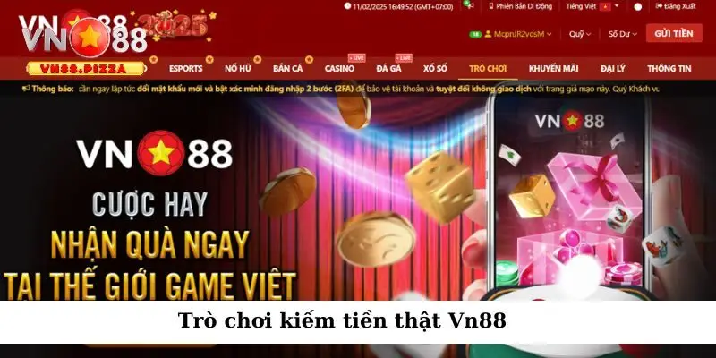Vn 888 cung cấp trò chơi kiếm tiền trực tuyến